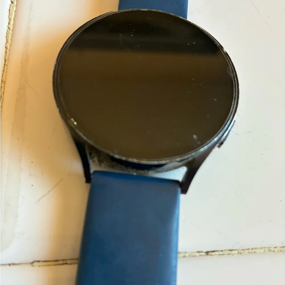 Samsung Galaxy 6 44mm Smartwatch Black/blue WiFi, Heart, unlock, Droid w charger